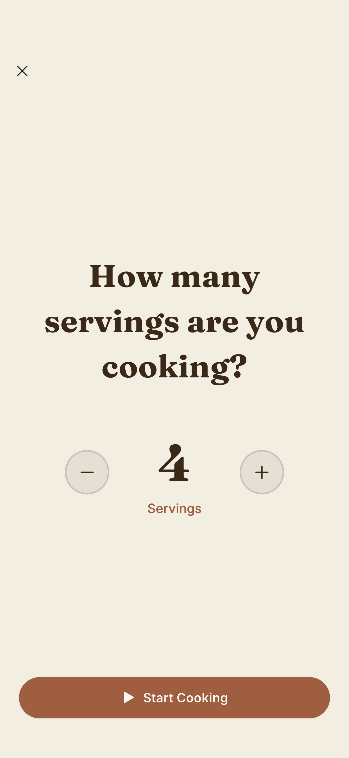 Cove guided cooking mode with step-by-step instructions and countdown timer on iPhone
